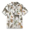 Woodland Autumn Animal Shirt – Forest Wildlife Watercolor Hawaiian Shirt