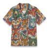 Whimsical Woodland Animal Shirt – Colorful Folk Art Forest Hawaiian Shirt