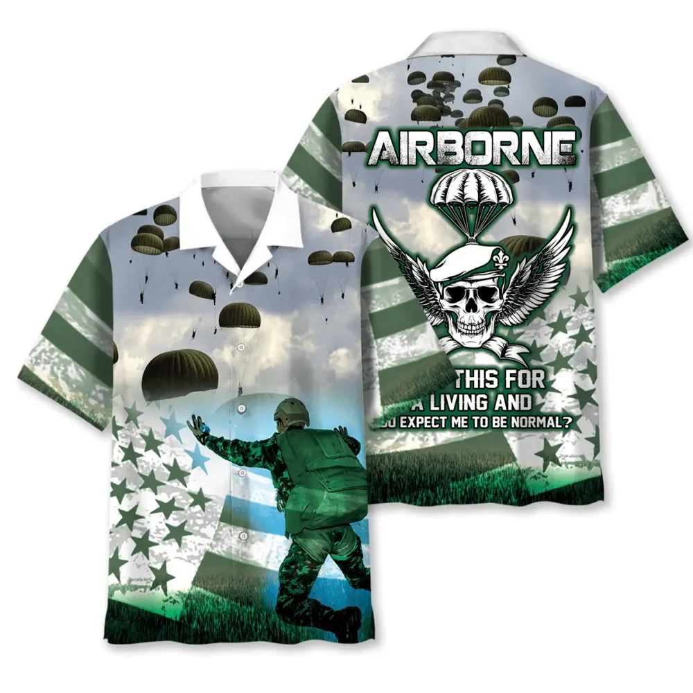 Airborne Veteran Hawaiian Shirt BS2763911 - Been Store