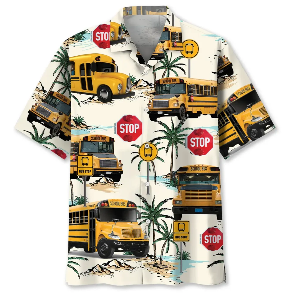 Aloha School Bus Hawaiian Shirt BS2763461 - Been Store