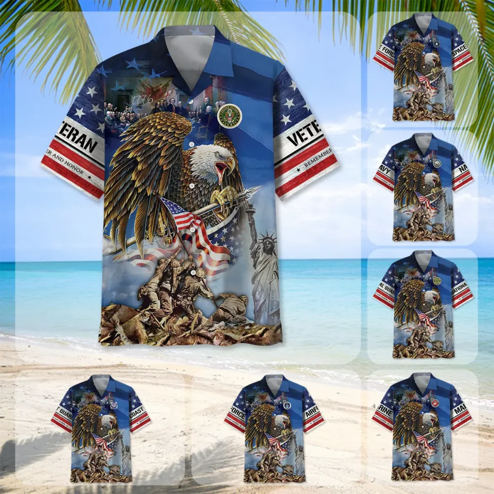 American Pride US Veterans Hawaiian Shirt BS2763623 - Been Store