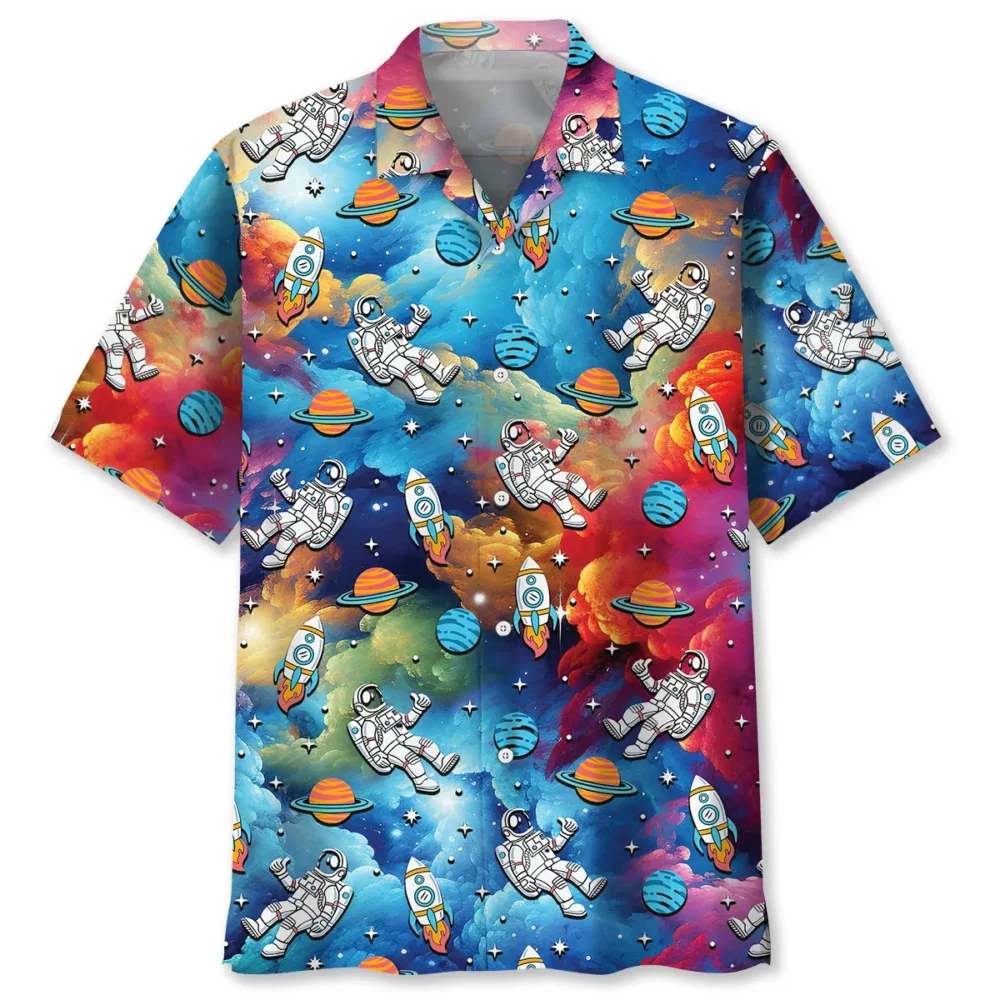 Astronaut In Universe Hawaiian Shirt BS2763056 - Been Store