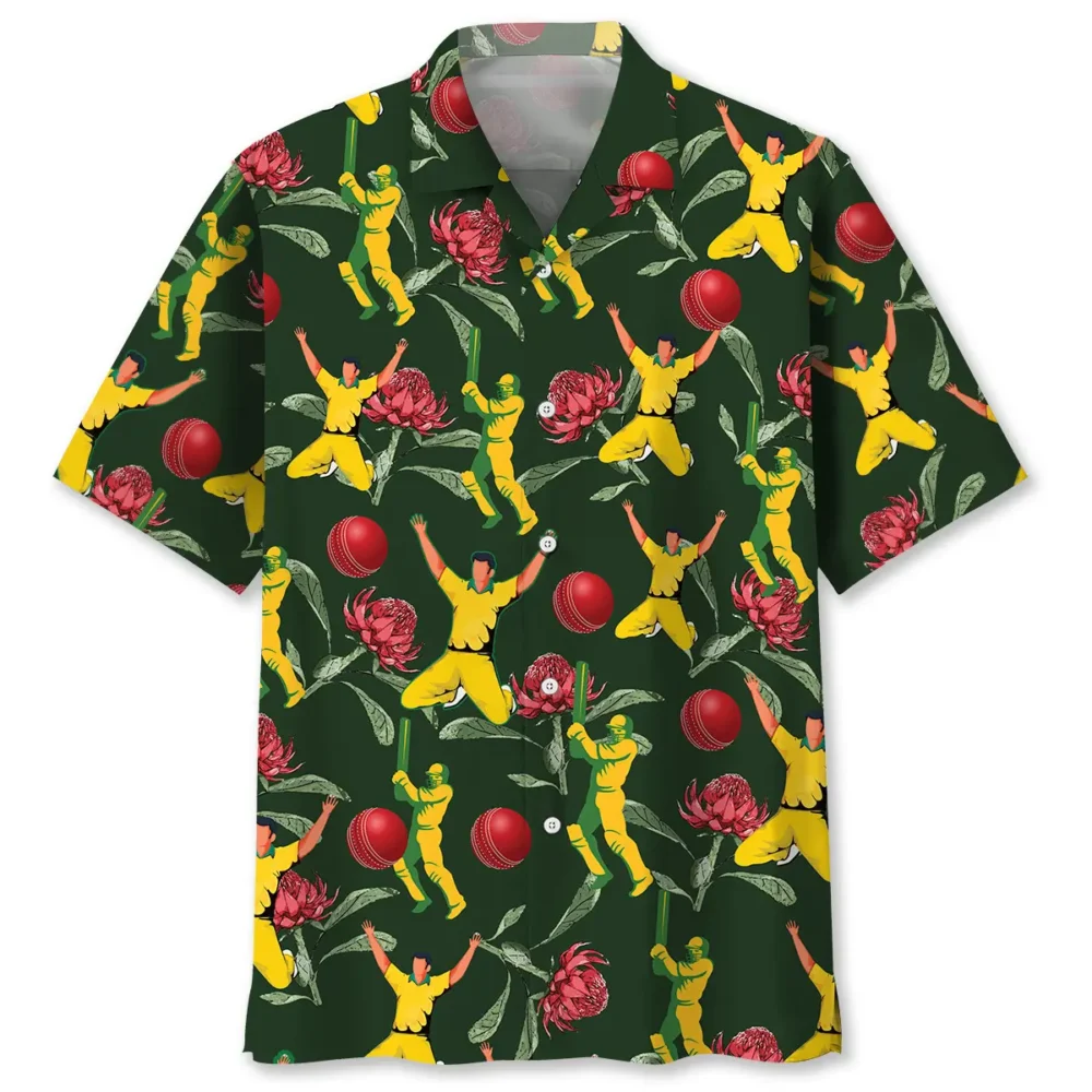 Aussie Colorful Cricket Hawaiian Shirt BS2763273 - Been Store
