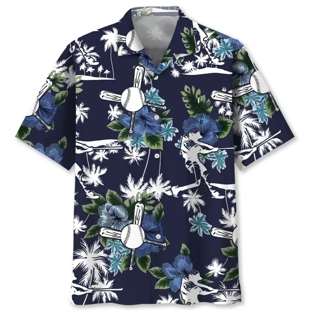 Baseball Blue Nature Hawaiian Shirt BS2763673 - Been Store