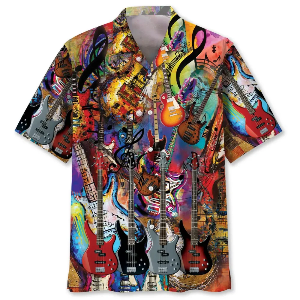Bass Guitar Art Hawaiian Shirt Men BS2763539 - Been Store