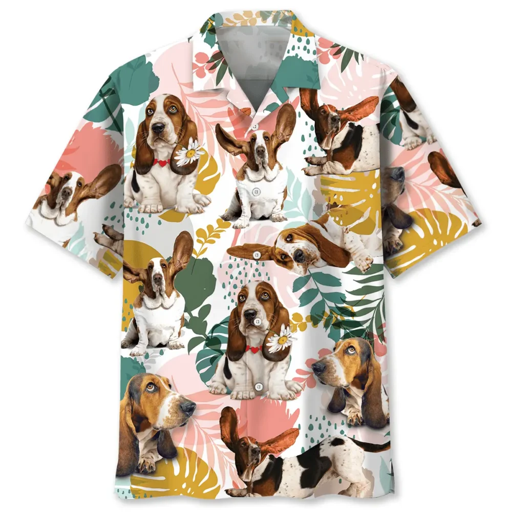 Basset Hound Tropical Hawaiian Shirt BS2763035 - Been Store
