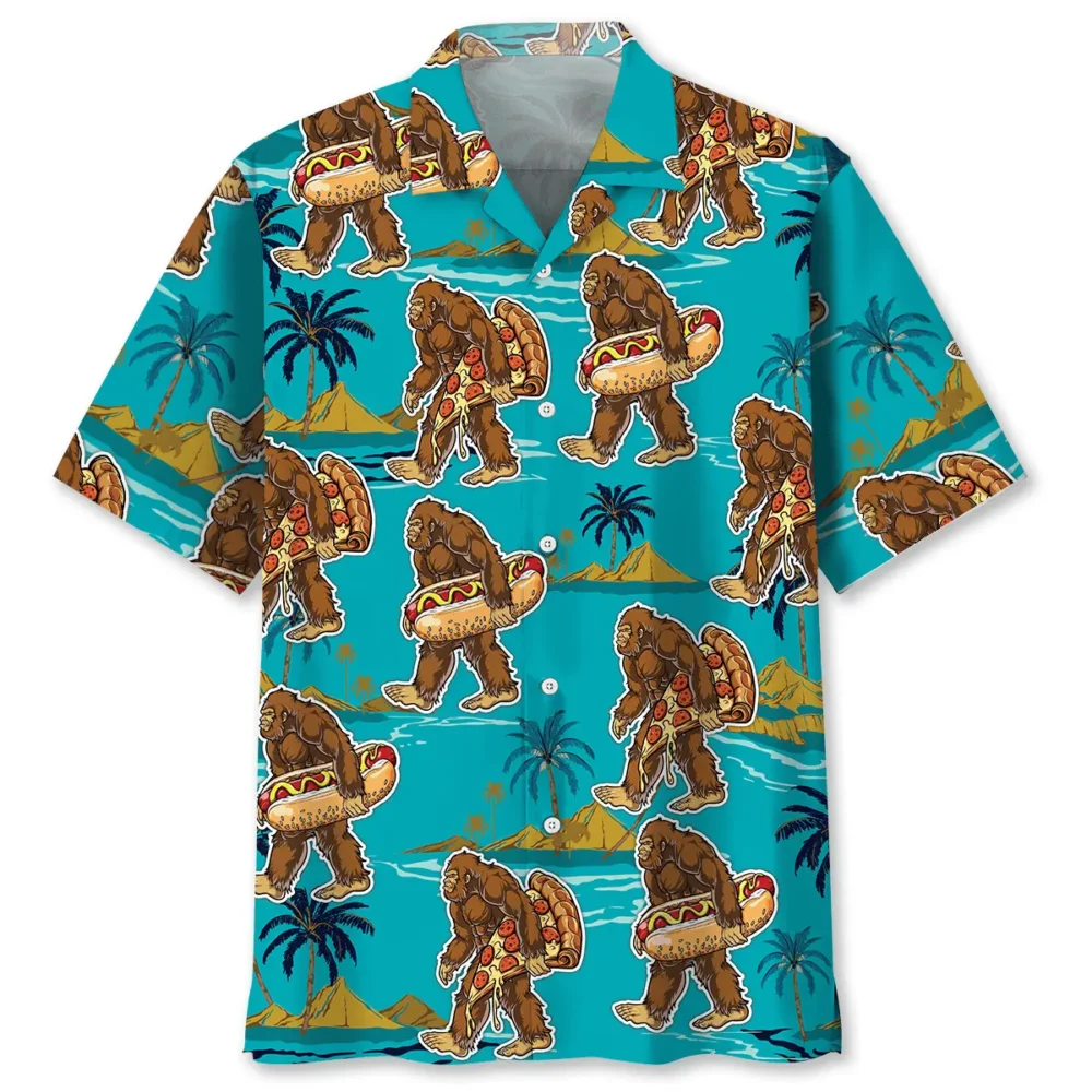 Bigfoot American Fast Food Hawaiian Shirt BS2763801 - Been Store