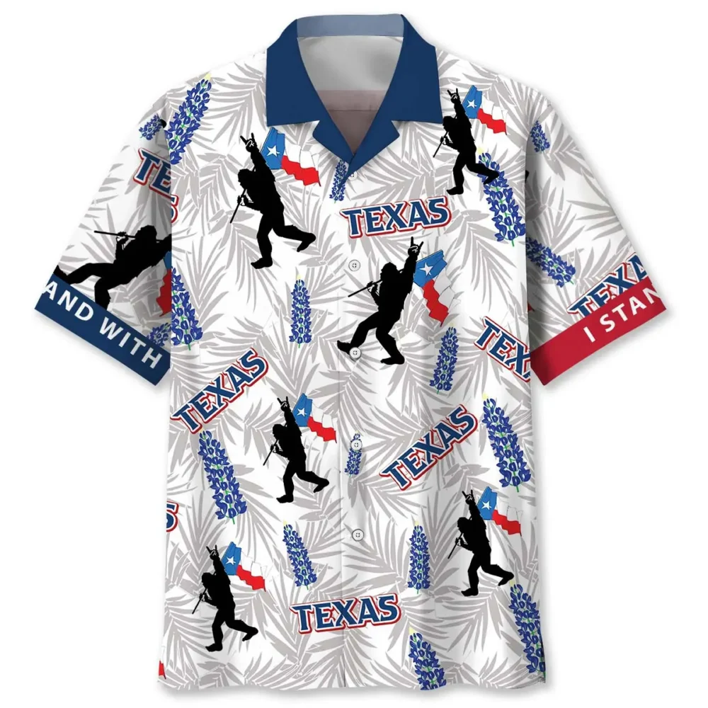Bigfoot I Stand With Texas Hawaiian Shirt BS2763550 - Been Store