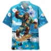 Bigfoot Surfing Hawaiian Shirt BS2763560 - Been Store