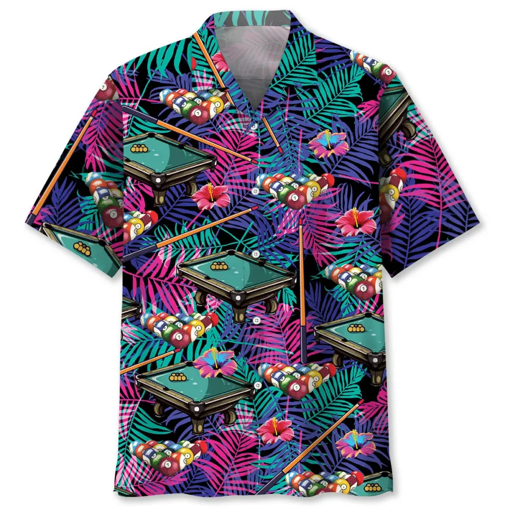 Billiard Tropical Purple Hawaiian Shirt BS2763444 - Been Store
