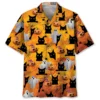 Black Cat Boo Halloween Hawaiian Shirt BS2763258 - Been Store