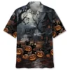 Black Cat Pumpkins Halloween Hawaiian Shirt BS2763260 - Been Store