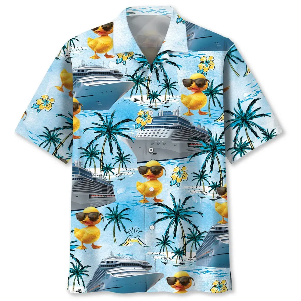 Blue Cruise Duck Hawaiian Shirt BS2763627 - Been Store