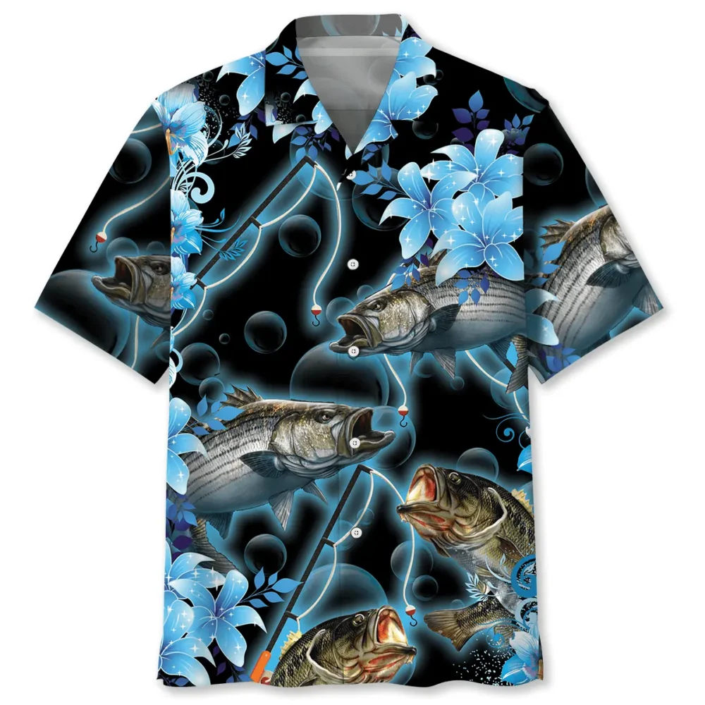 Blue Light Fishing Hawaiian Shirt BS2763302 - Been Store