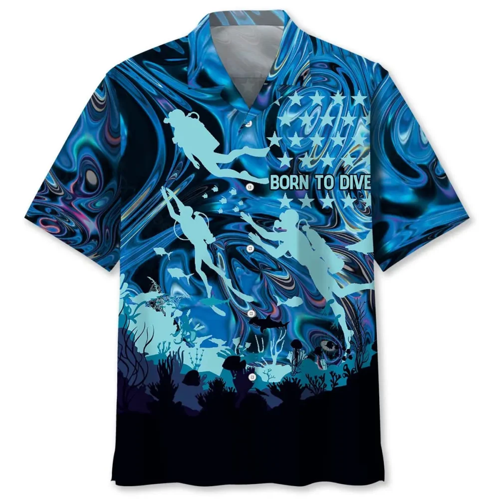 Born To Dive Hawaiian Shirt BS2763482 - Been Store