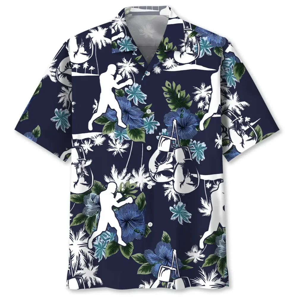 Boxing Blue Nature Hawaiian Shirt BS2763668 - Been Store