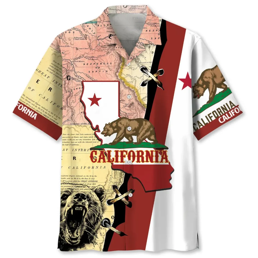 California Proud State Hawaiian Shirt BS2763846 - Been Store