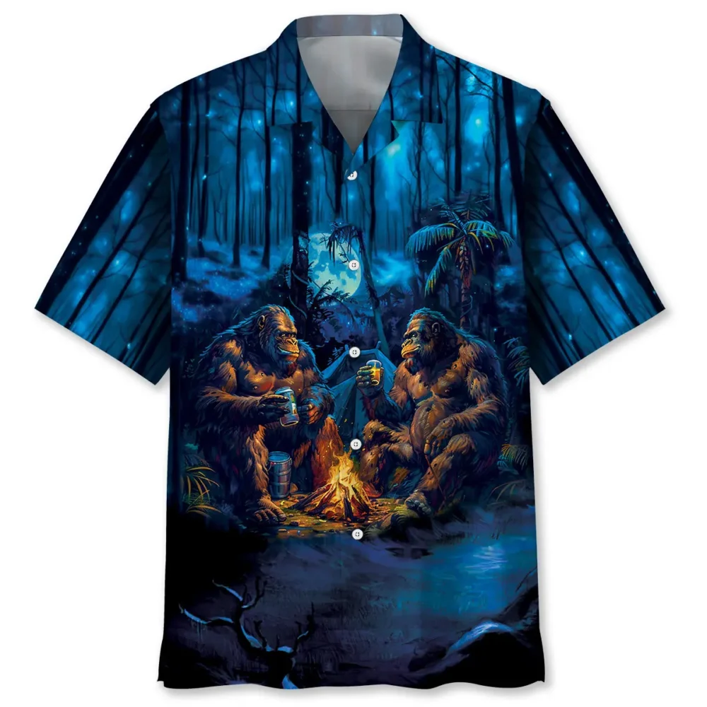 Camping Bigfoot Crazy Friend Hawaiian Shirt BS2763769 - Been Store
