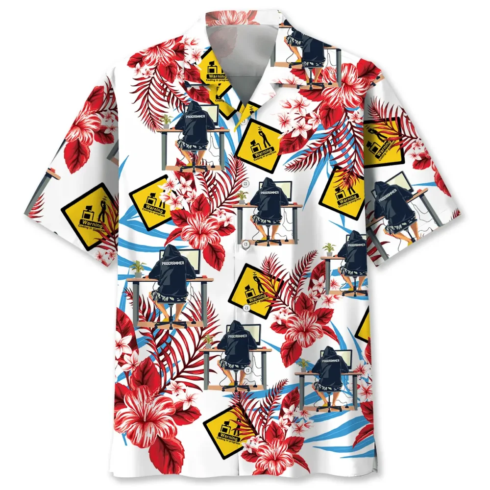 Coding In Progress Hawaiian Shirt BS2763832 - Been Store