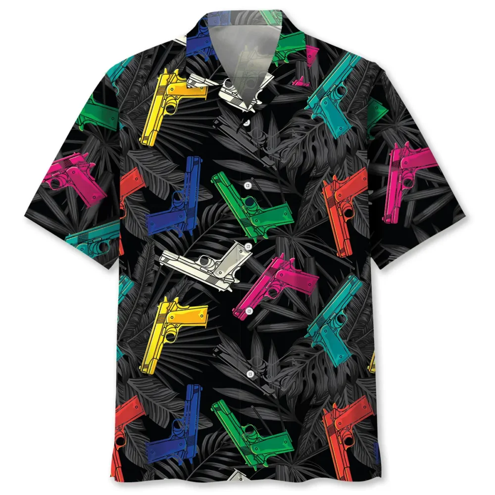 Colorful Guns Hawaiian Shirt BS2763648 - Been Store