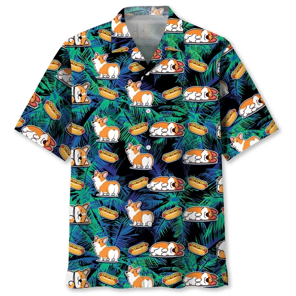 Corgi Hotdog Hawaiian Shirt BS2763047 - Been Store