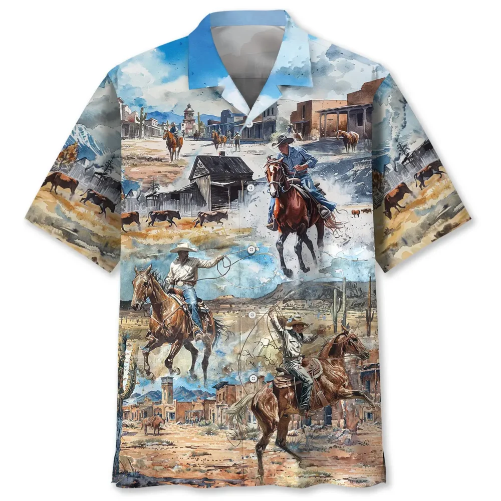 Cowboy Life Vintage Art Hawaiian Shirt BS2763586 - Been Store
