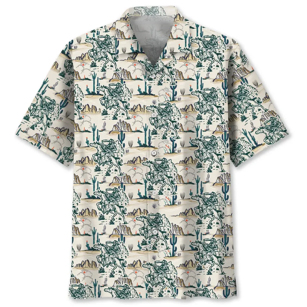 Cowboy Skull Hawaiian Shirt BS2763149 - Been Store