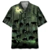 Creepy Black Cat Halloween Hawaiian Shirt BS2763259 - Been Store