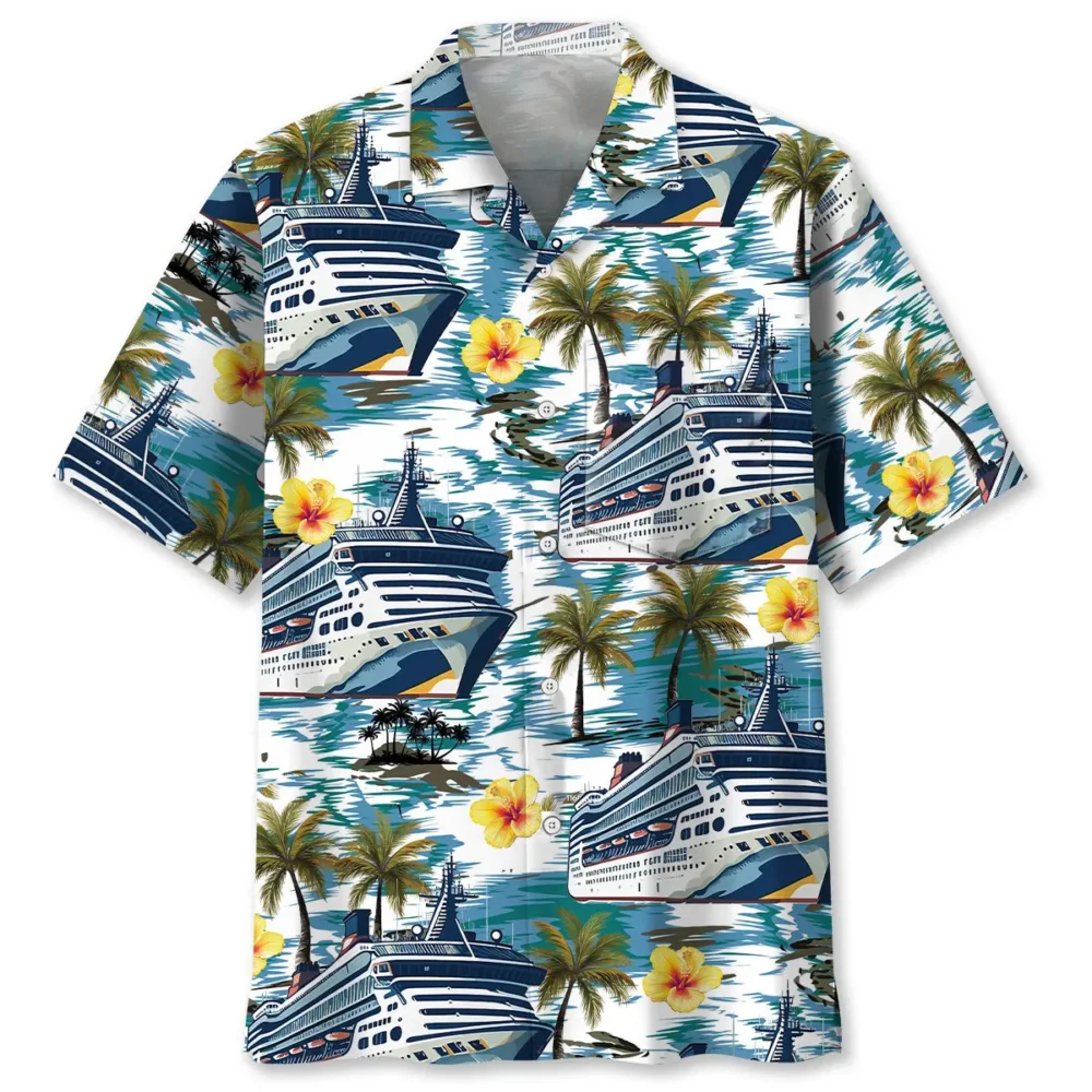 Cruise Tropical Hibiscus Pocket Hawaiian Shirt BS2763657 - Been Store