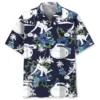 Curling Blue Nature Hawaiian Shirt BS2763637 - Been Store