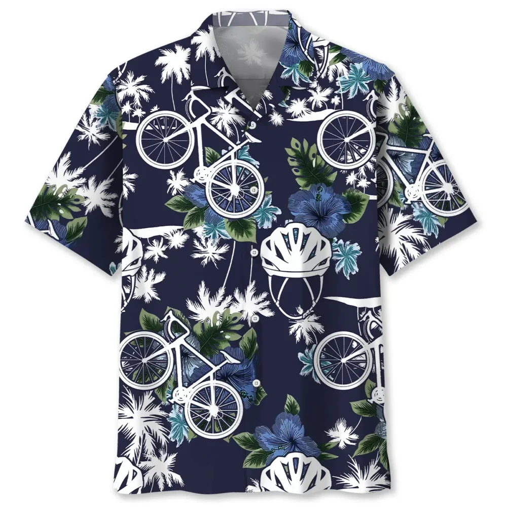 Cycling Blue Nature Hawaiian Shirt BS2763638 - Been Store