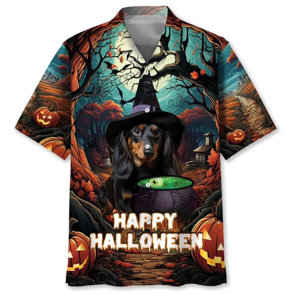 Dachshund Happy Halloween Hawaiian Shirt BS2763250 - Been Store