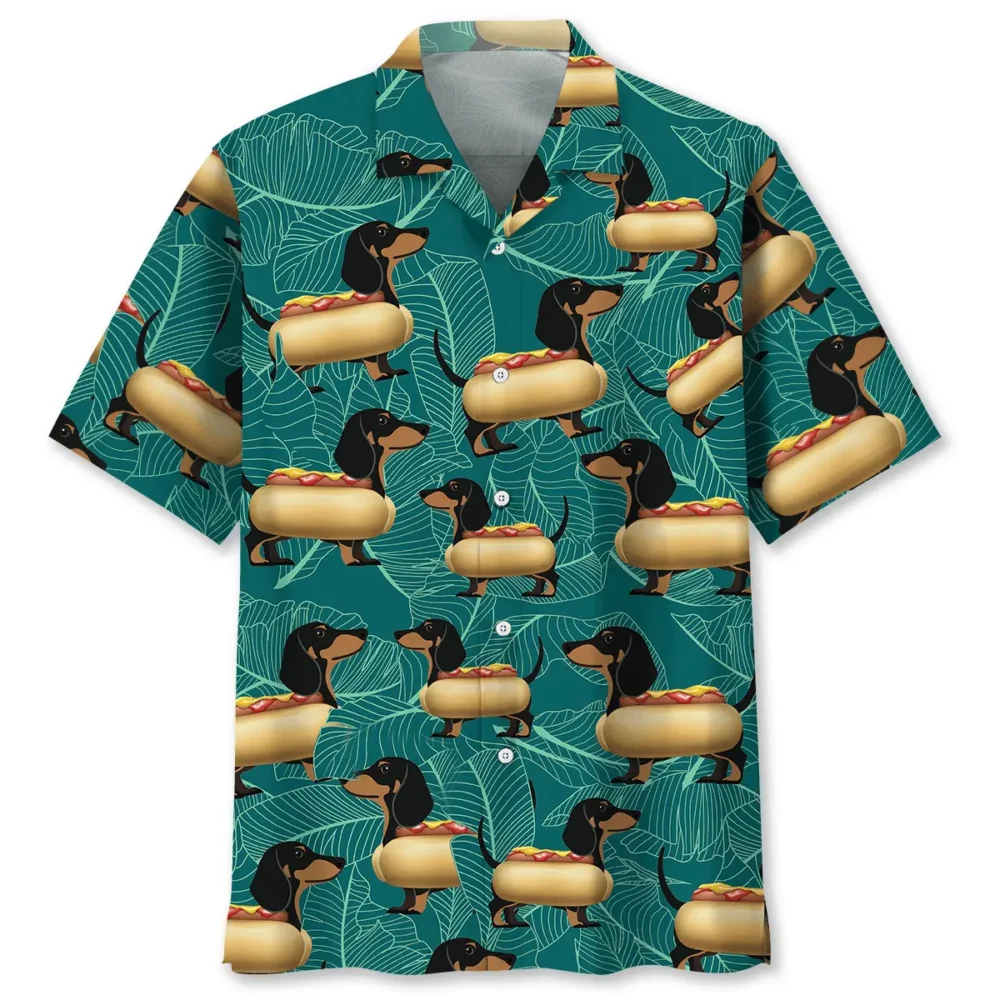 Dachshund Hot Dog Hawaiian Shirt BS2763425 - Been Store