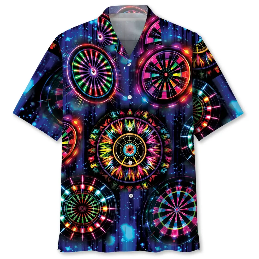 Dart Neon Light Happiness Hawaiian Shirt BS2763326 - Been Store
