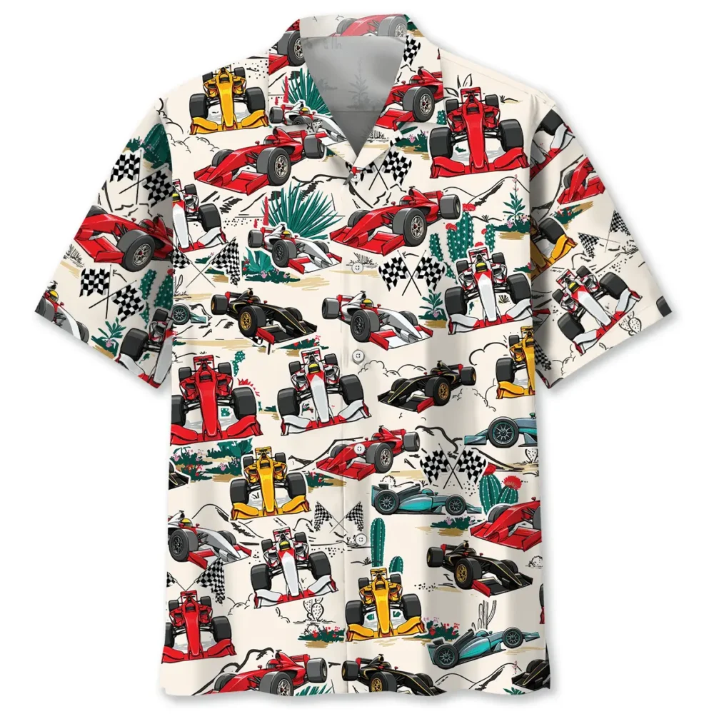 Desert F1 Racing Car Hawaiian Shirt BS2763054 - Been Store