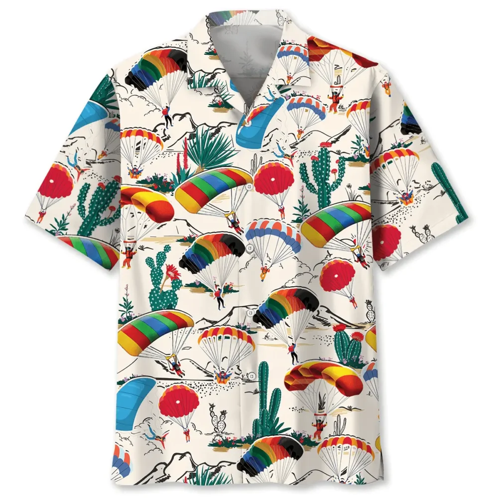 Desert Sky Diving Hawaiian Shirt BS2763074 - Been Store
