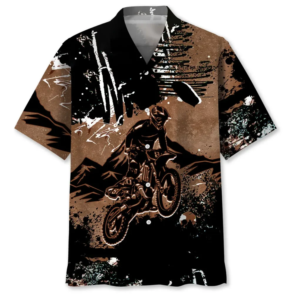 Dirt Bike Dark Mountain Hawaiian Shirt BS2763385 - Been Store