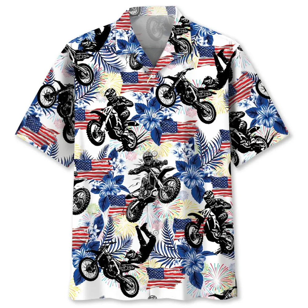 Dirt Bike USA Hawaiian Shirt BS2763993 - Been Store