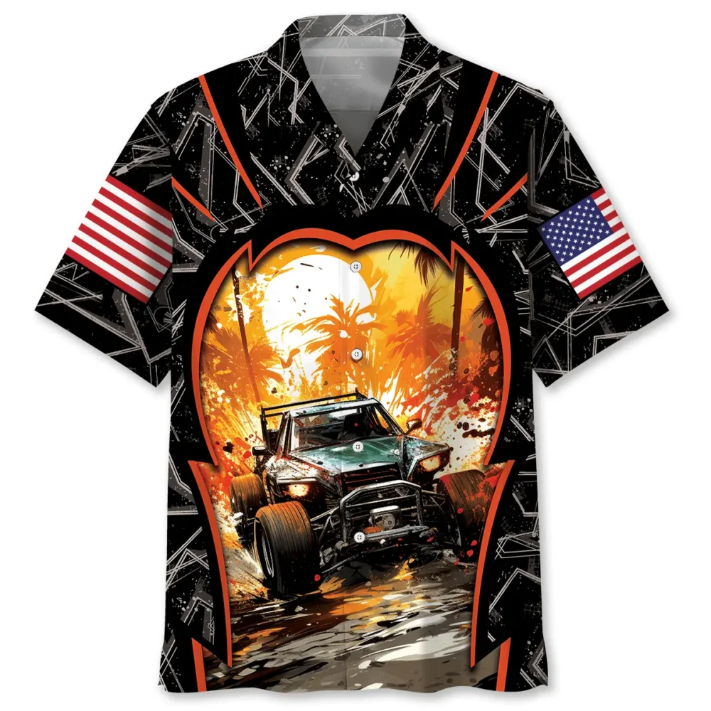Dirt Track Quarter Midget Car Racing Hawaiian Shirt BS2763209 - Been Store