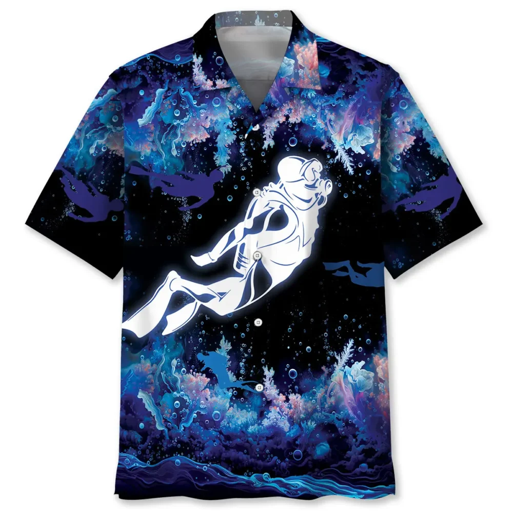 Diving In Deep Down Of The Ocean Hawaiian Shirt BS2763355 - Been Store