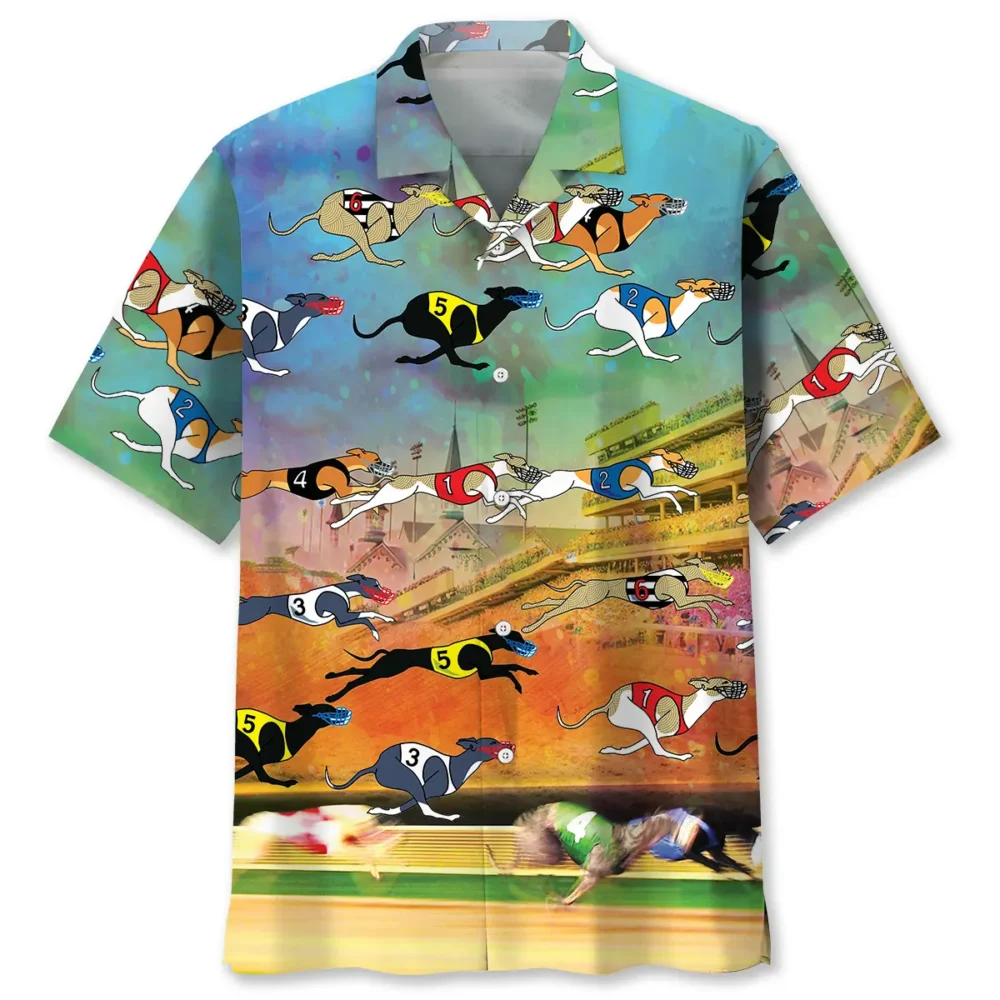 Dog Racing Vintage Hawaiian Shirt BS2763271 - Been Store