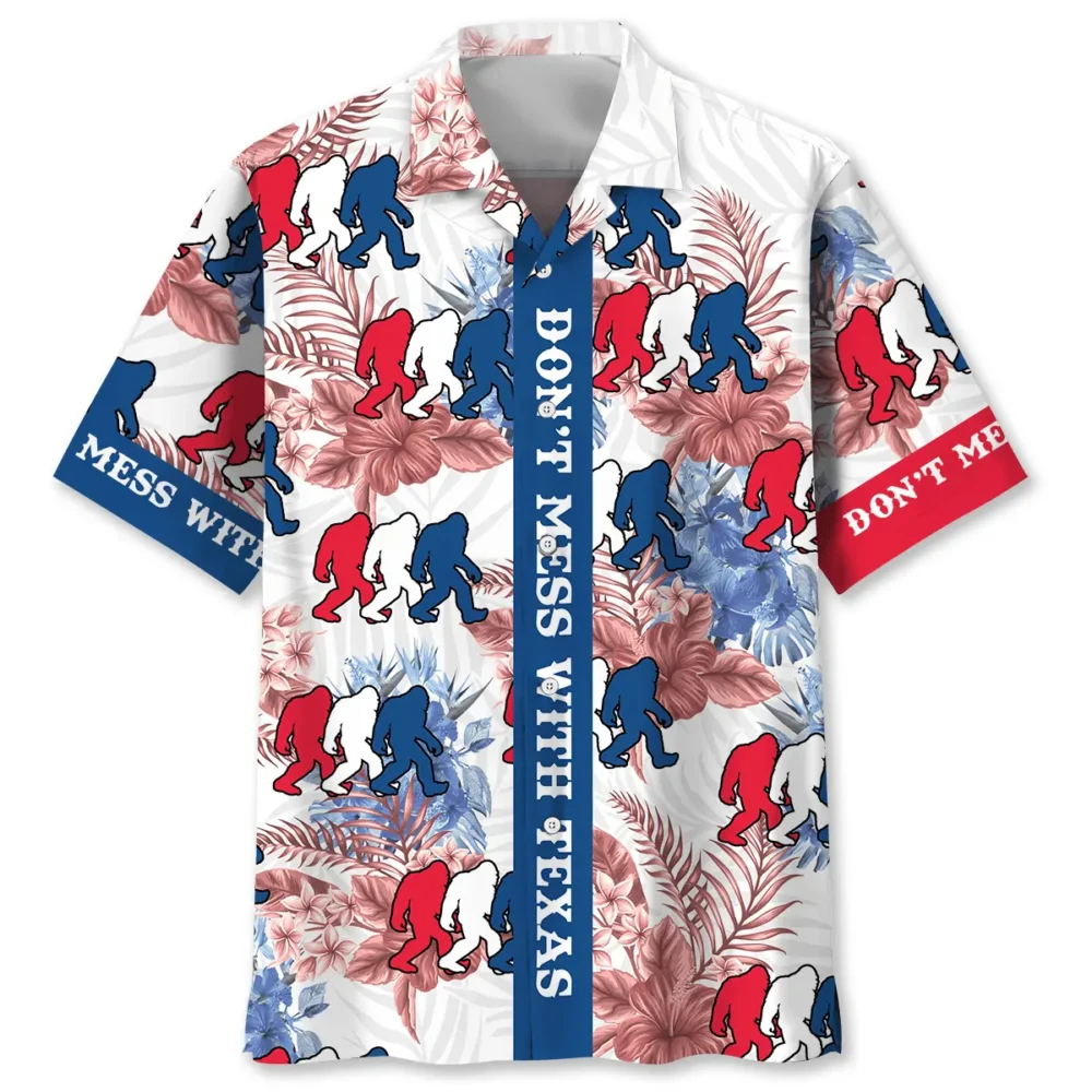 Don't Mess With Texas Bigfoot Hawaiian Shirt BS2763549 - Been Store