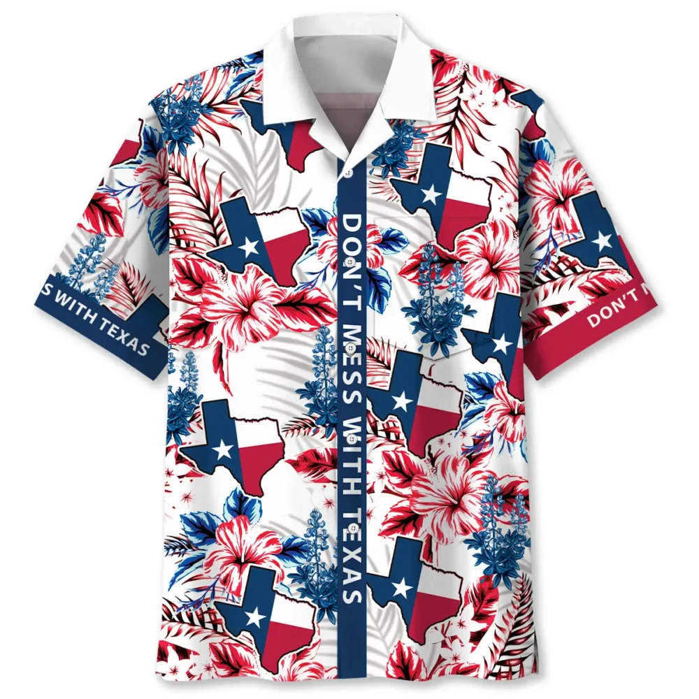 Don't Mess With Texas Pocket Hawaiian Shirt BS2763985 - Been Store