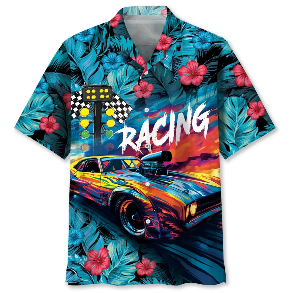 Drag Racing Tropical Hawaiian Shirt BS2763367 - Been Store