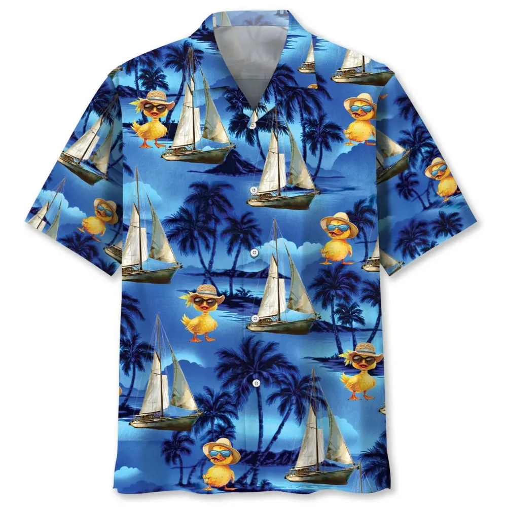Duck Sailboat Vintage Hawaiian Shirt BS2763428 - Been Store