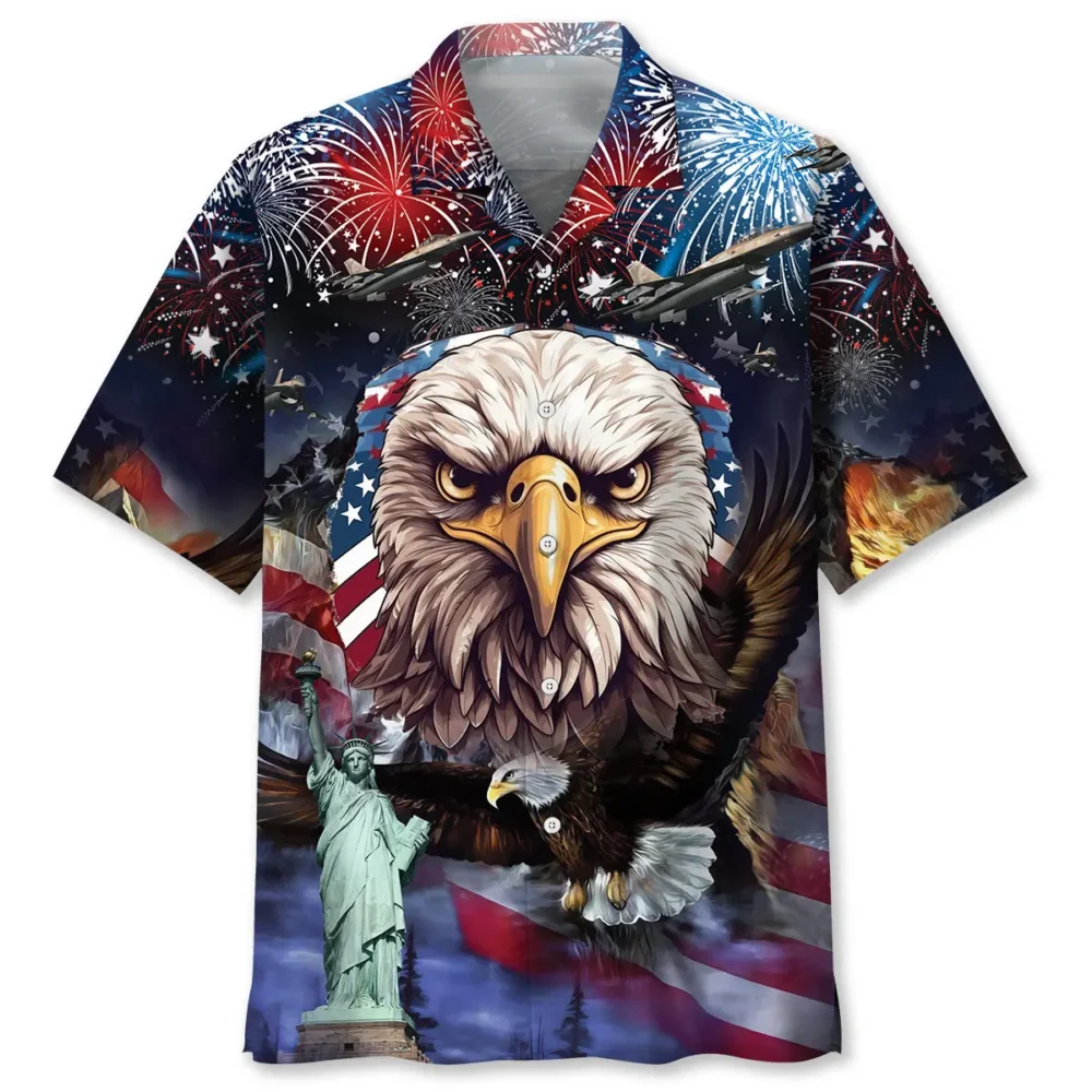 Eagle Patriotic Day Hawaiian Shirt BS2763011 - Been Store