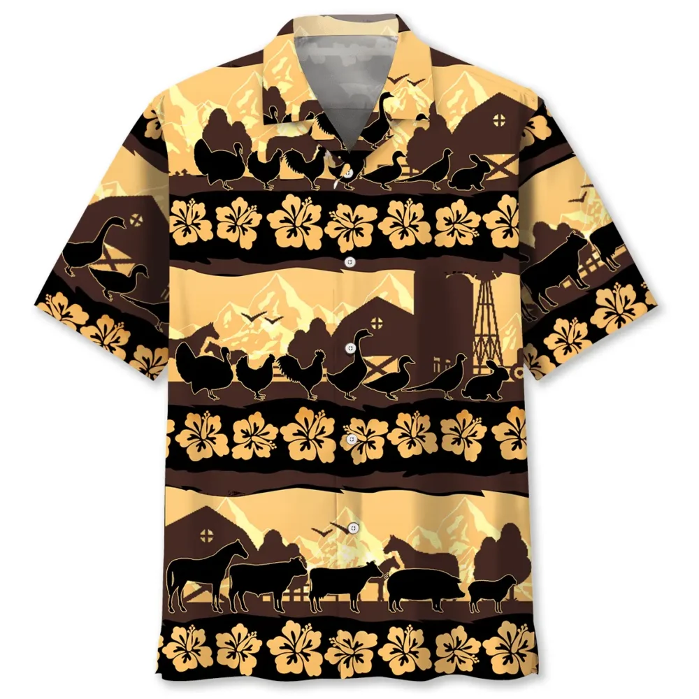 Farm Animals Tropical Hawaiian Shirt BS2762986 - Been Store