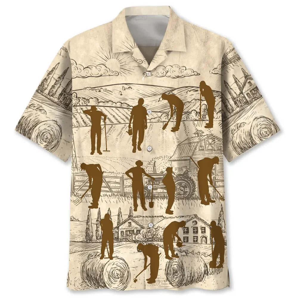 Farmer Vintage Hawaiian Shirt BS2762985 - Been Store