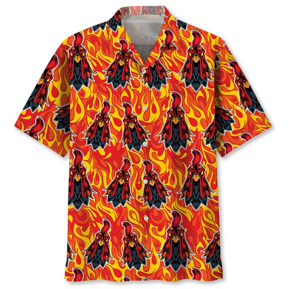 Fire Rooster Hawaiian Shirt BS2763165 - Been Store