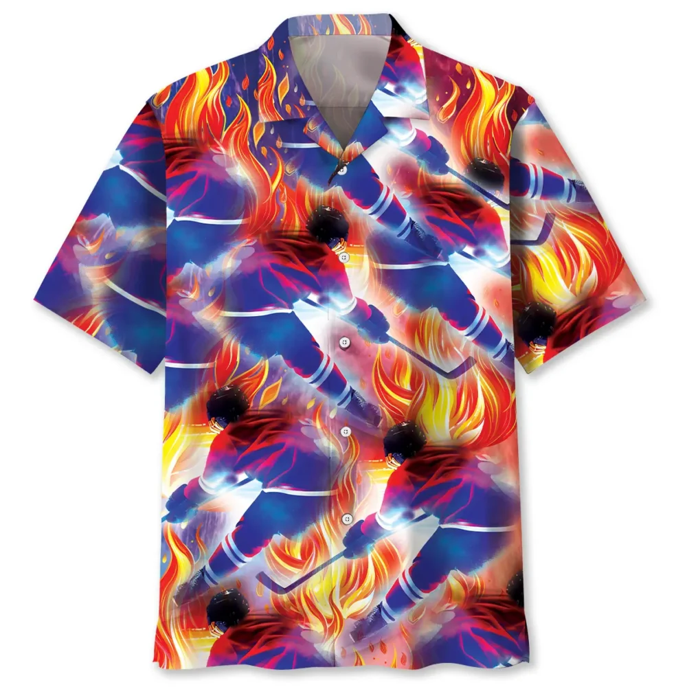 Fire USA Hockey Hawaiian Shirt BS2763976 - Been Store
